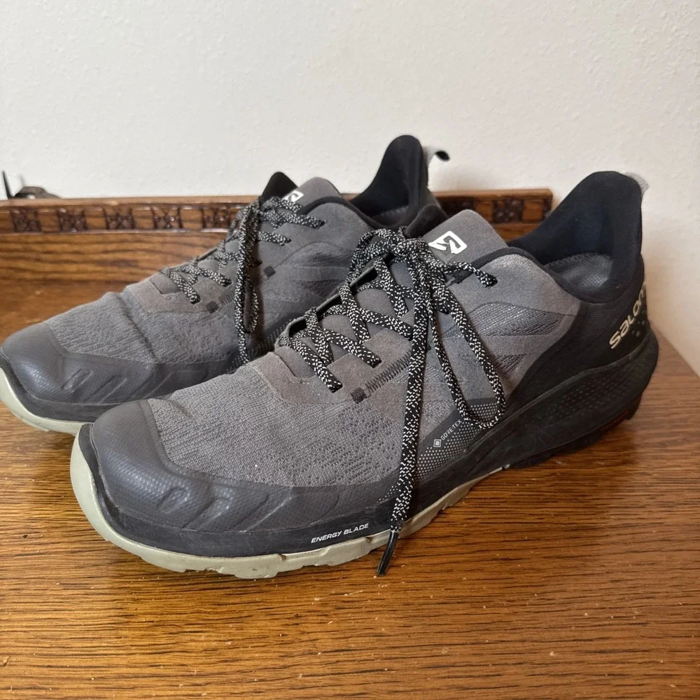 Salomon Pulsar Trail GTX Men's 11.5 Trail Running Shoes Gore-Tex Energy Repaired